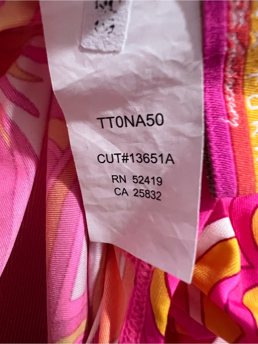 Trina Turk 25th Anniversary Morning Sunrise Swim Cover Tunic Kaftan Large - Picture 8 of 9